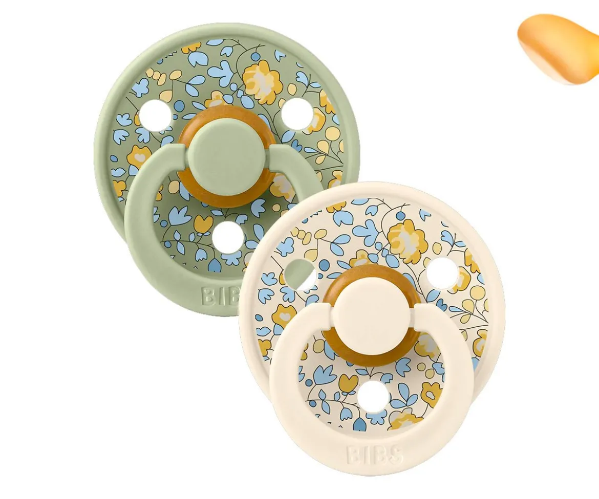 2 Chupetes BIBS Colour Anatómica Liberty Eloise Sage