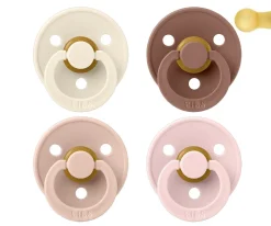 4 Chupetes BIBS Colour Ivory/Blush/Woodchuck/Blossom