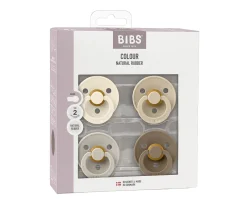 4 Chupetes BIBS Colour Ivory/Sand/Vanilla/Dark Oak