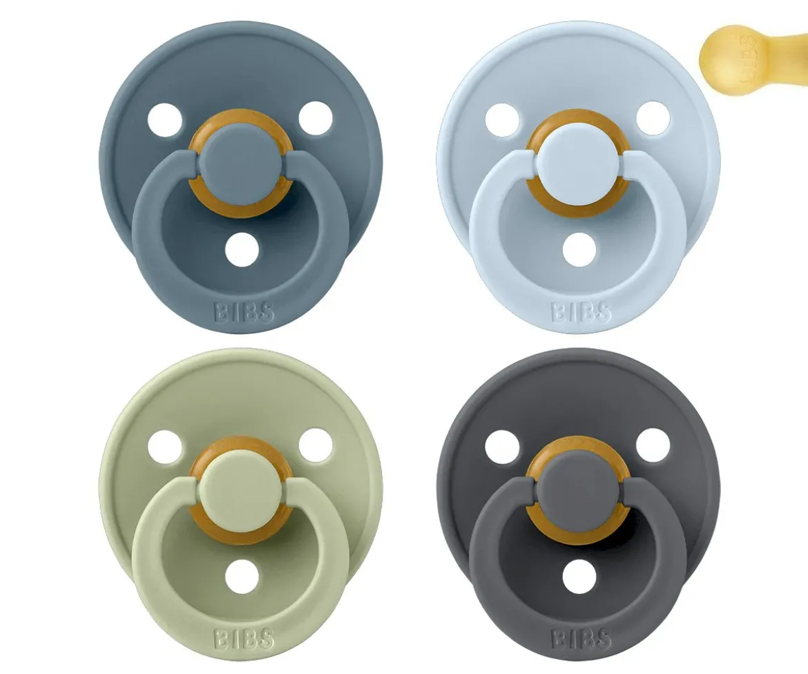 4 Chupetes BIBS Colour Petrol/Sage/Baby Blue/Iron