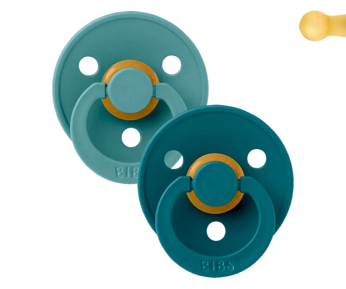 2 Chupetes BIBS Colour Round Island Sea/Forest Lake