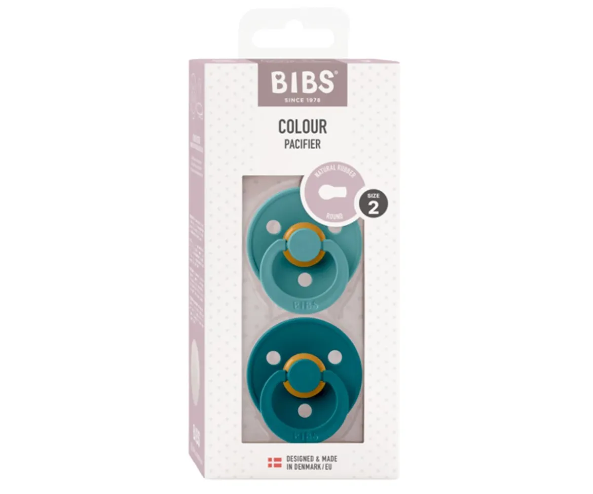 2 Chupetes BIBS Colour Round Island Sea/Forest Lake