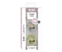 2 Chupetes BIBS Colour Round Liberty Capel Sage Mix