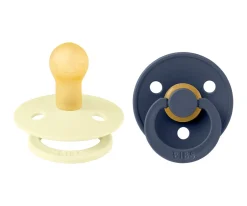 2 Chupetes BIBS Colour Round Luna/Deep Space