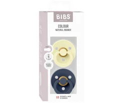 2 Chupetes BIBS Colour Round Luna/Deep Space