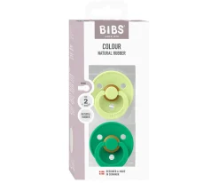 2 Chupetes BIBS Colour Round Matcha/Cactus