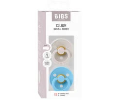 2 Chupetes BIBS Colour Round Mushroom/Breeze