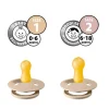 2 Chupetes BIBS Colour Round Mustard/Dark Denim