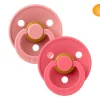 2 Chupetes BIBS Colour Simétrica Dusty Pink/Coral