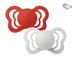 2 Chupetes BIBS Couture Candy Apple/Haze Silicona