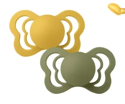 2 Chupetes BIBS Couture Honey Bee/Olive Látex
