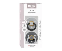 2 Chupetes BIBS Studio Colour Fusion Round Cloud Iron mix
