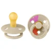 2 Chupetes BIBS Studio Colour Round Morning Bloom Vanilla Mix