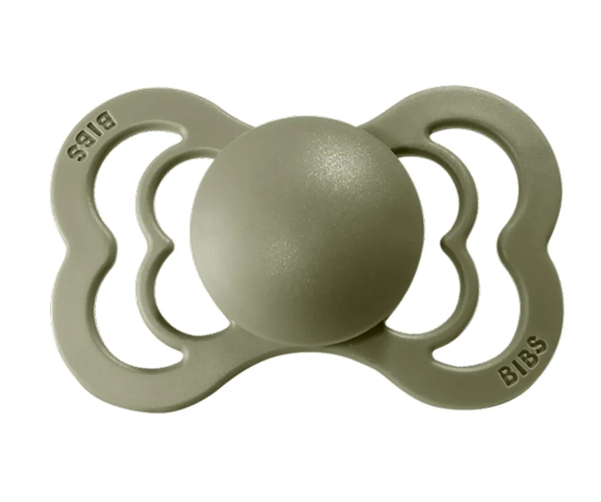 2 Chupetes BIBS Supreme Honey Bee/Olive Látex