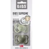 2 Chupetes BIBS Supreme Sage/Hunter Green Látex