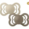 2 Chupetes BIBS Supreme Vanilla/Dark Oak Látex