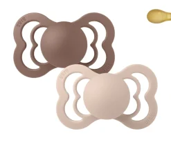 2 Chupetes BIBS Supreme Woodchuck/Blush Látex