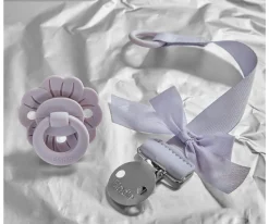 Chupete Silicona Binky Bloom Lavender Love +3meses