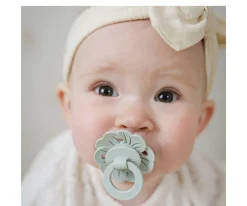 Chupete Silicona Binky Bloom Mineral Green +3meses