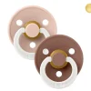 2 Chupetes Nocturnos BIBS Colour Round Blush Glow/Woodchuck Glow