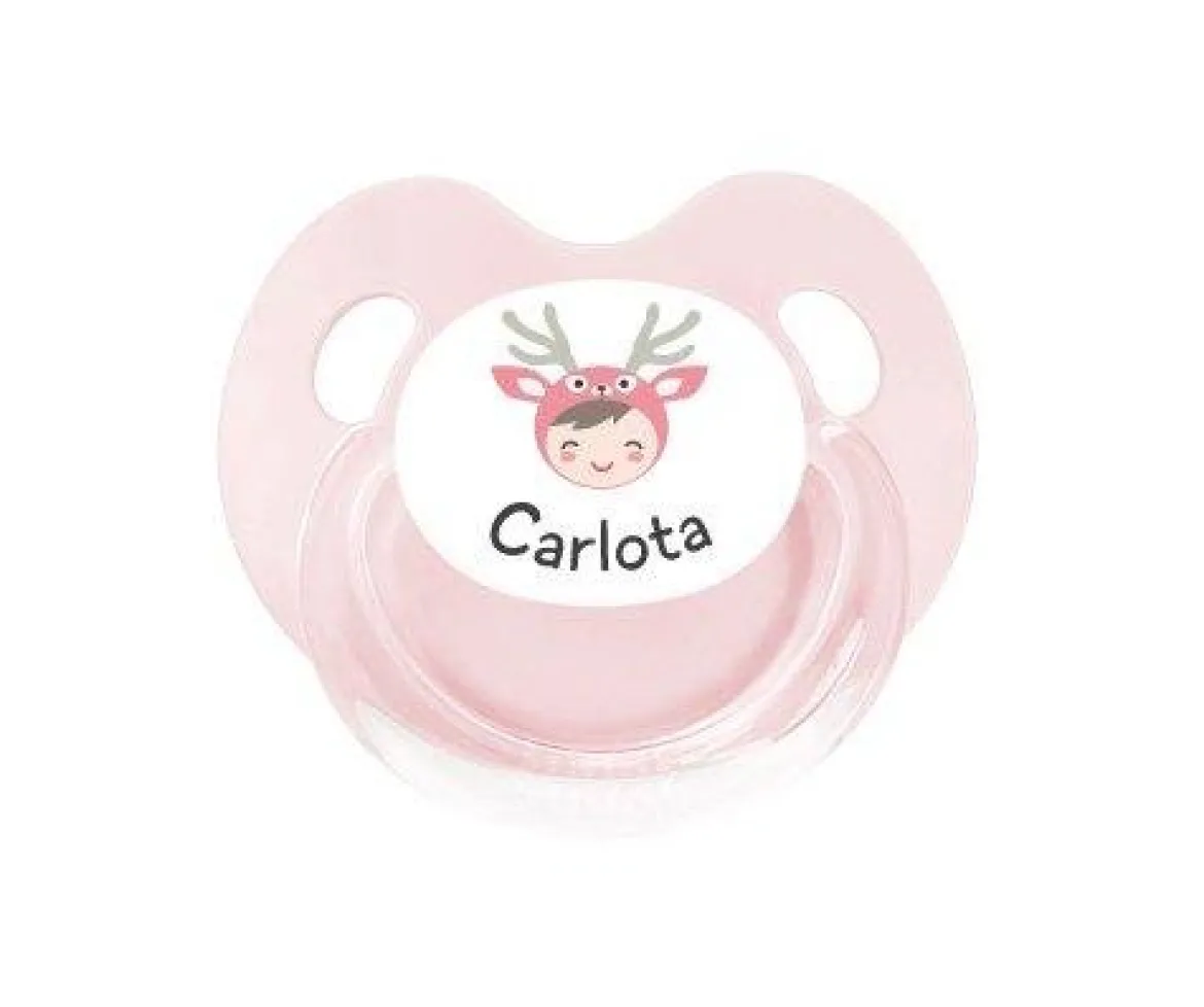 Chupetes Personalizados Retro Duende Reno Niña
