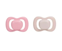 2 Chupetes Tetina Fisiológica Silicona Berry/Blush