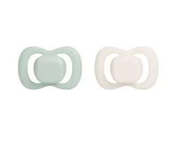 2 Chupetes Tetina Fisiológica Silicona Sage/Vanilla