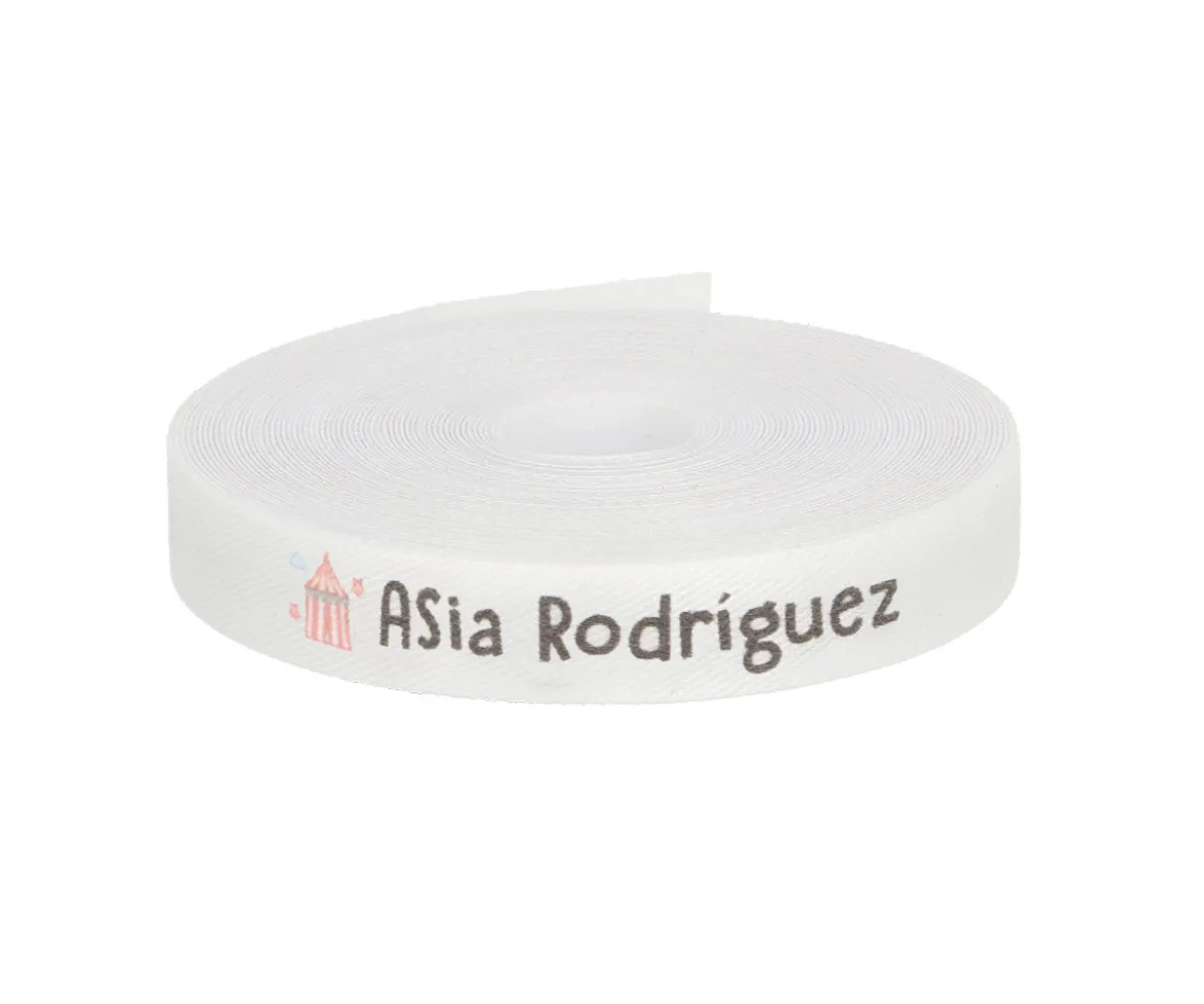 Cinta Marca Prendas Personalizada Circo