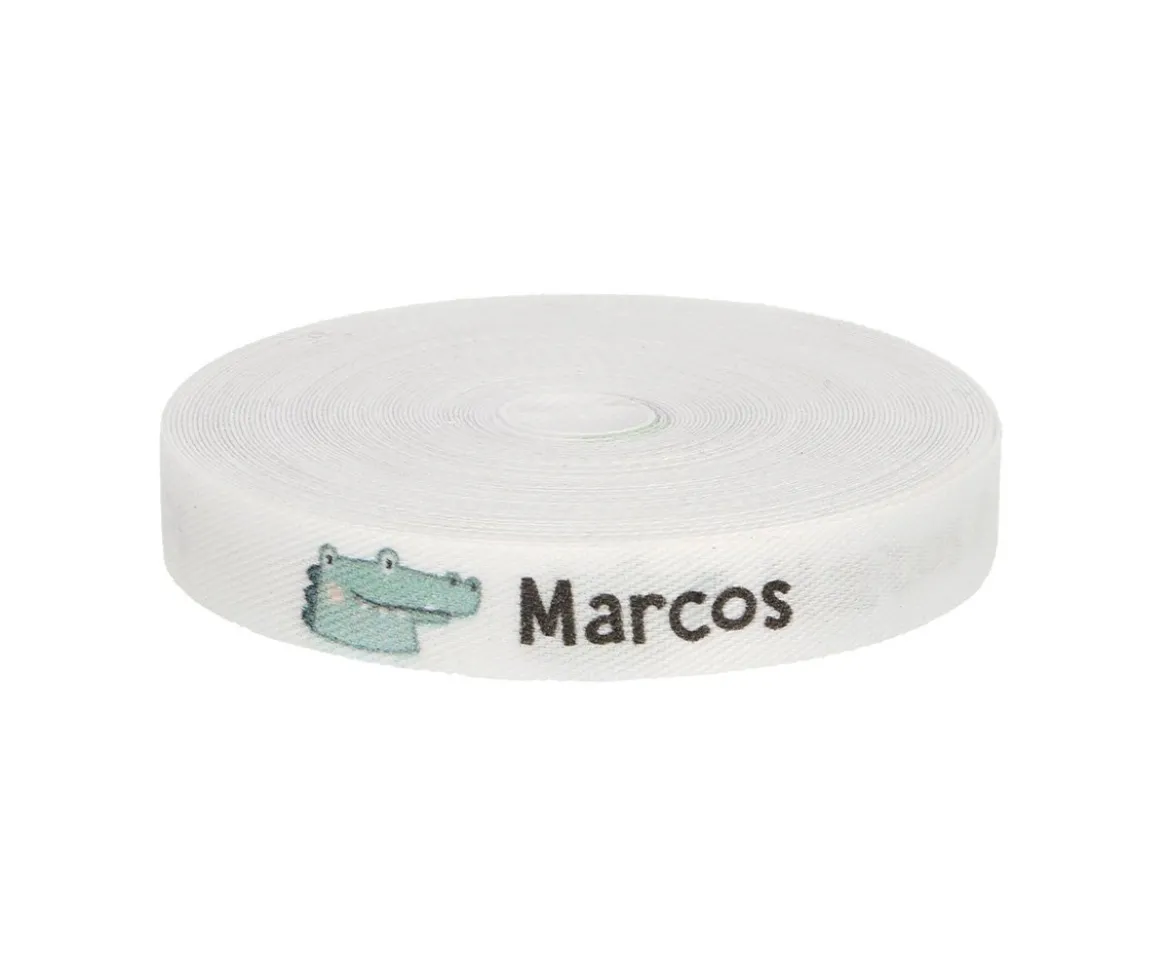 Cinta Marca Prendas Personalizada Cocodrilo