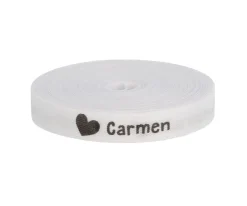 Cinta Marca Prendas Personalizada Corazón Ref.73