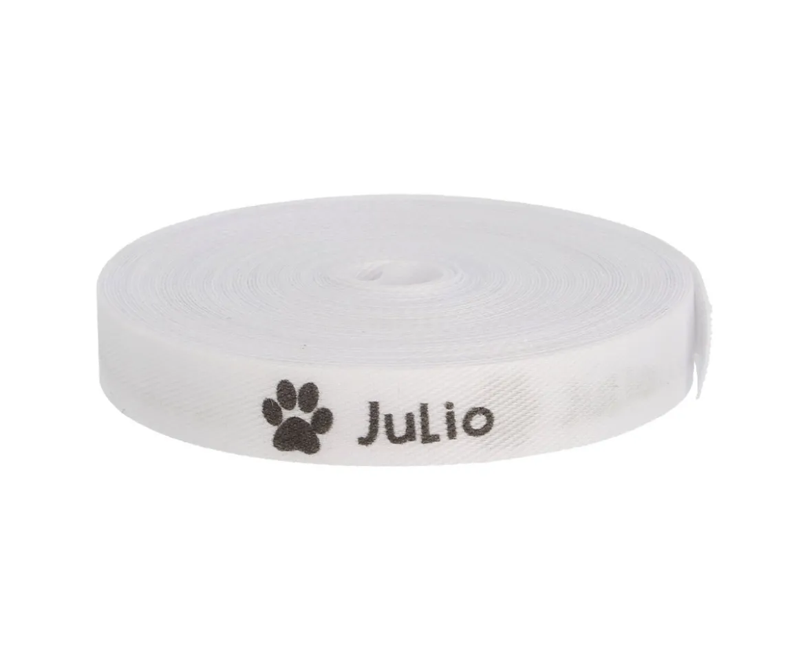 Cinta Marca Prendas Personalizada Huella Ref.50