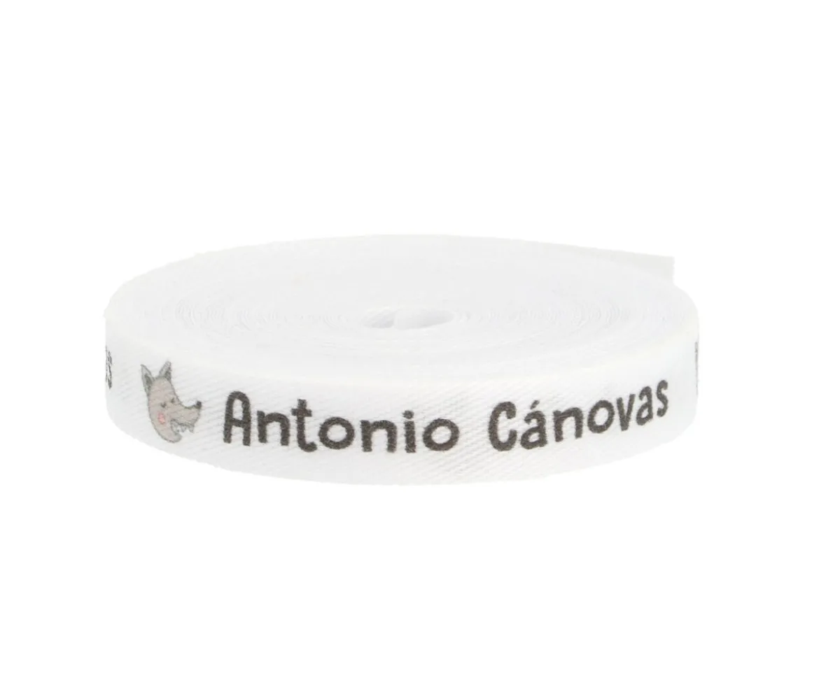Cinta Marca Prendas Personalizada Lobo