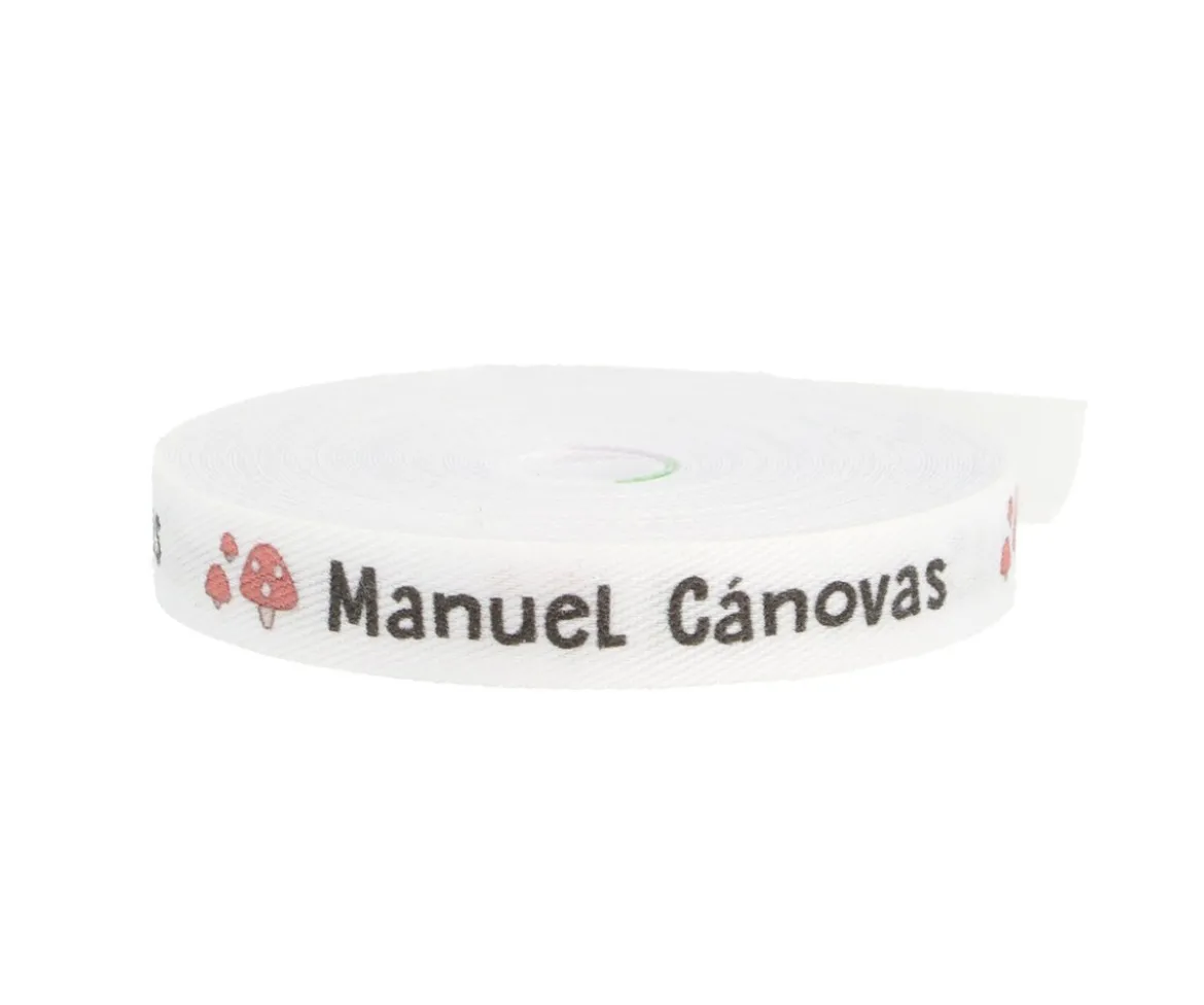 Cinta Marca Prendas Personalizada Seta