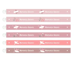 6 Cintas para Colgar Ropa Blossom Birds Personalizables