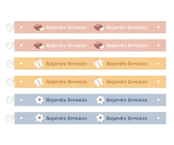 6 Cintas para Colgar Ropa Geometric Nature Personalizables