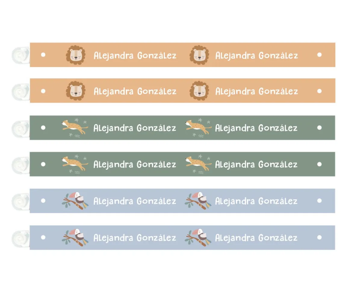 6 Cintas para Colgar Ropa Savannah Personalizables