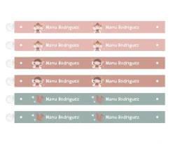 6 Cintas para Colgar Ropa Wild Fairies Personalizables