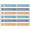 6 Cintas Reutilizables para Colgar Ropa Pandas in Space Personalizables