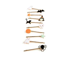 10 Clip de Pelo Esmaltadas Halloween