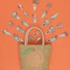 2 Clips de Pelo Scallop Framed Tulip