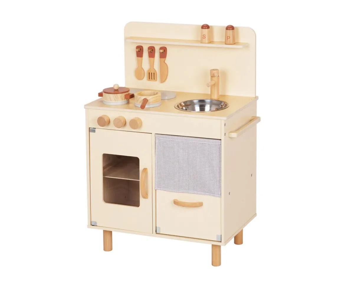 Cocina de Madera con Accesorios Beige