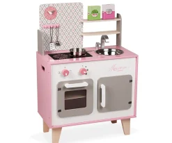Cocina de Madera Macaron Blanca y Rosa