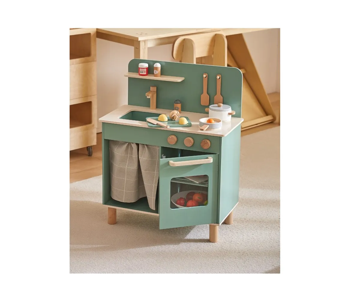 Cocina de Madera Sweden Vintage con Accesorios