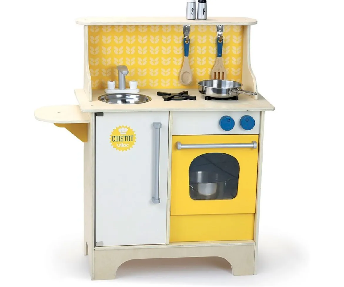 Cocinita de Madera Mostaza