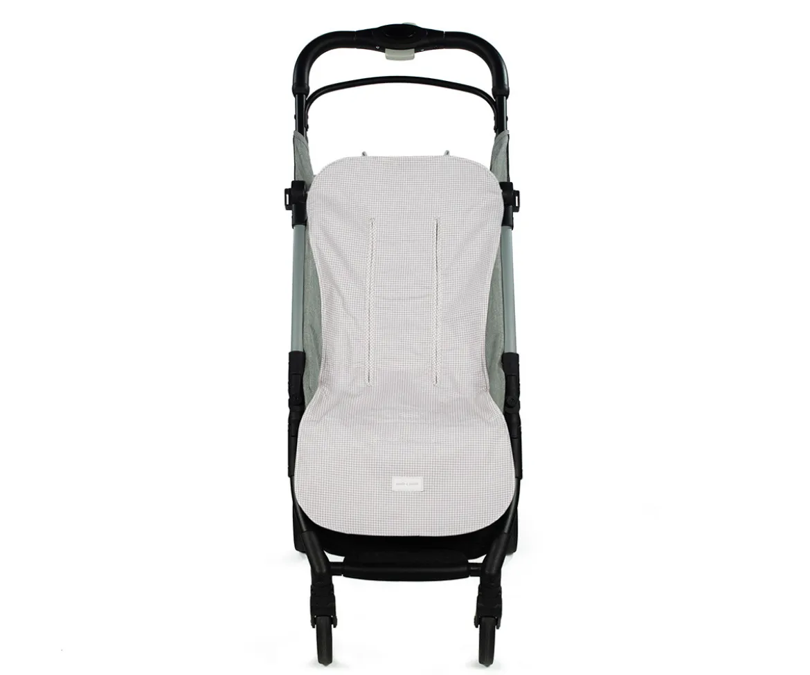 Colchonet Silla de Paseo Little Bloom Vichy Gris