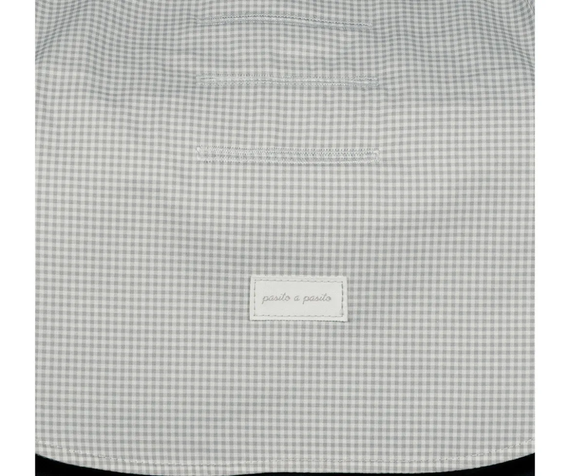 Colchonet Silla de Paseo Little Bloom Vichy Gris