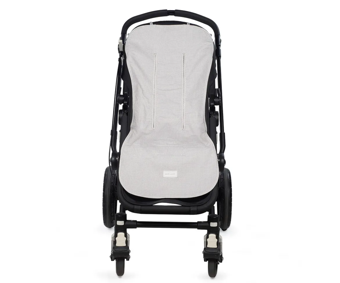 Colchonet Silla de Paseo Little Bloom Vichy Gris