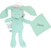 Conejito con Doudou Diabolo Mint Personalizable