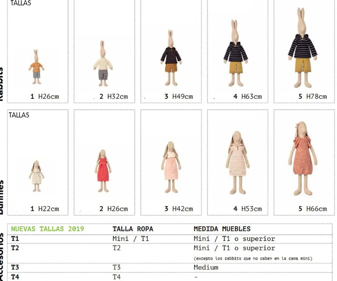 Conejito Talla 2 Marrón Chocolate con Traje de Ballet y Falda Crema