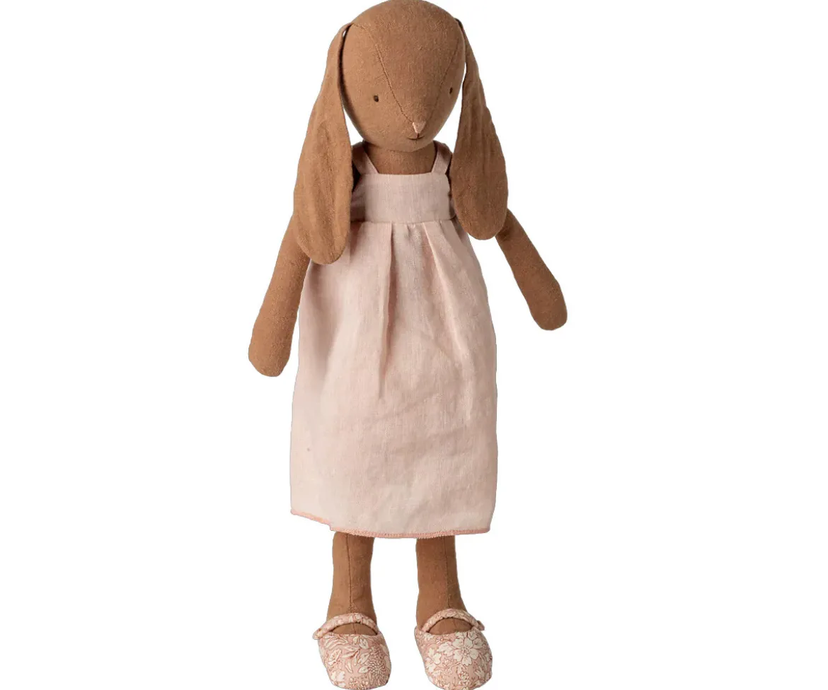 Conejito Talla 3 Marrón Chocolate con Vestido y Zapatos
